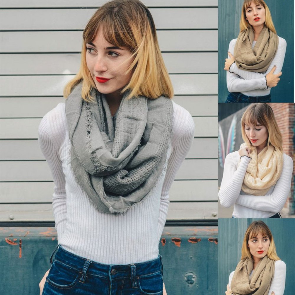 Frayed Edge Open Grid Infinity